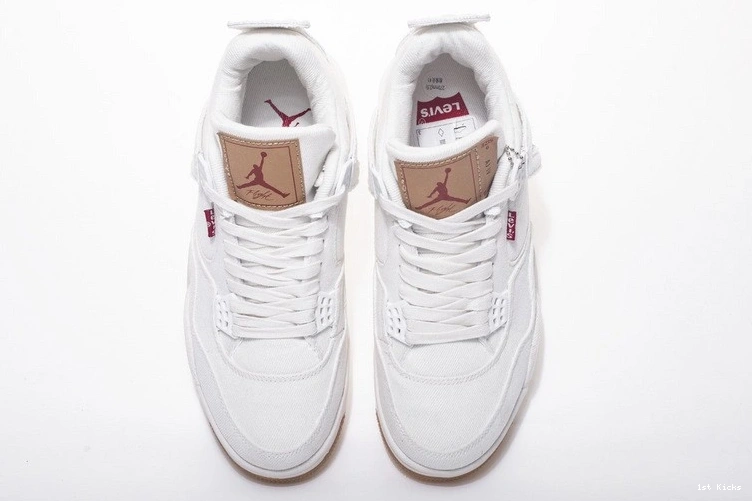 AO2571-100 Levi's White Jordan Denim Air 4 1127